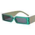 thumbnail image 1 of Gafas de sol rectangulares de lujo para hombre, lentes de sol a la moda, estilo Hip Hop, Vintage, diseñador negro, montura pequeña, personalidad, UV400 Fivean unisex, 1 of 2