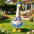 thumbnail image 6 of Beautynvta Summer Porch Goose Outfits, Bikini Porch Goose Summer Outfit for 23" Goose Statue, Outdoor Patio Garden Yard Decor, Porch Goose Decorations, 6 of 6