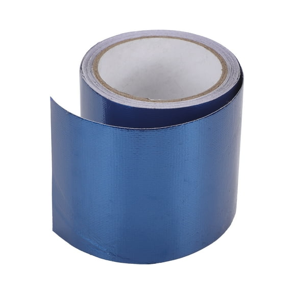 Unique Bargains Truck RV Car Tape 3.94"x24.61ft Self-Adhesive Fiberglass Leak-Proof Tent Awning Tape Tarpaulin Blue