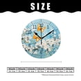 thumbnail image 2 of 10 Inch Wall Clock Battery Operated Silent Clock Decorative for Office, Kitchen, Outdoor, Living Room，Butterfly Daisy Elegant, 2 of 4
