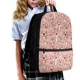 thumbnail image 3 of HUIACONG Pink Tiny Floral Backpack for Middle School Girls Large Capacity Breathable Padded Straps for Boys Girls Elementary High School Daily Use, 3 of 6