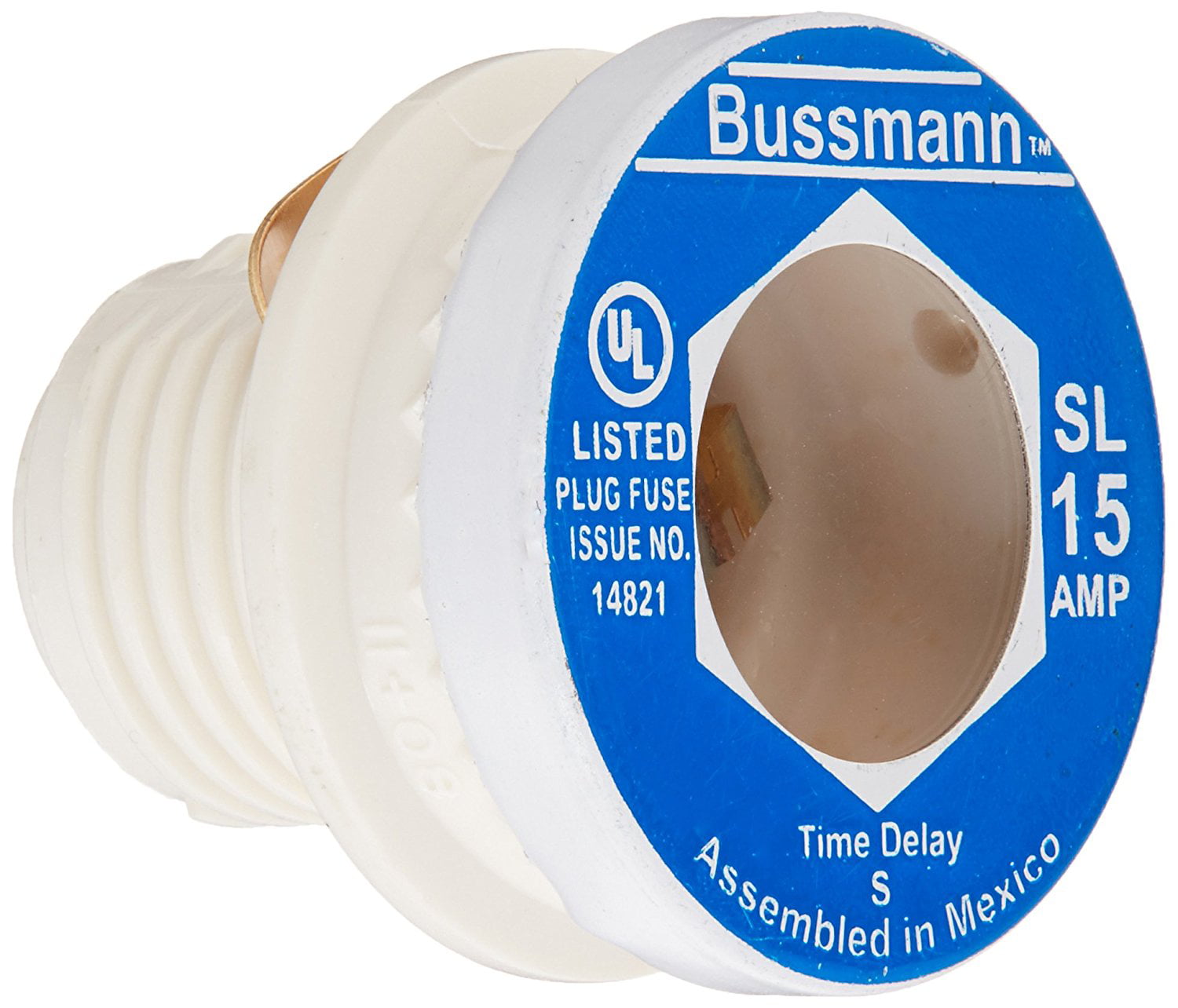 Bussmann Tamper Proof Plug Fuse Dual Element Type S 12 Amp 125 V Industrial Strength CD 1 for sale online 