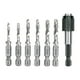 thumbnail image 2 of Juego de 6 brocas HSS con machuelo para metal, Truper Truper JBMT-6, 2 of 2