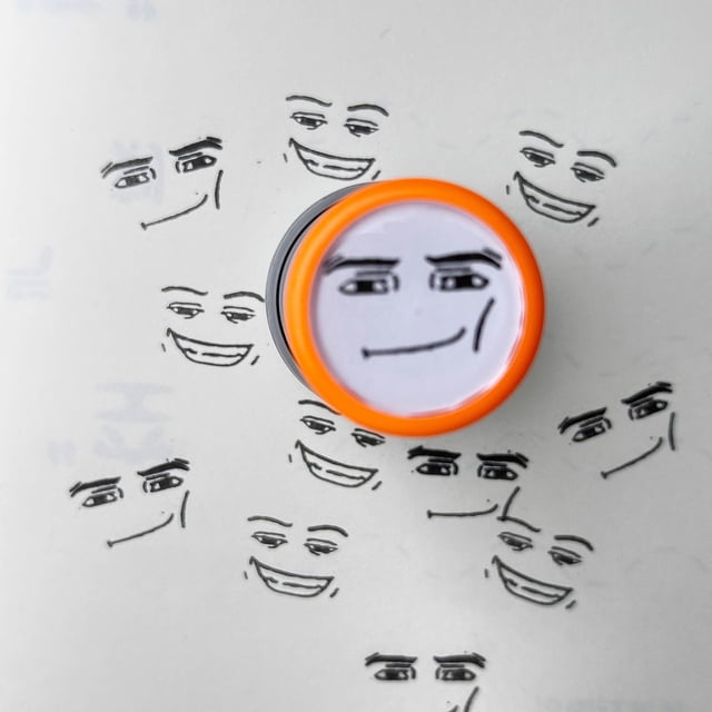 DFCWJH Game Characters Funny Expressions Stamp Characters Funny Expressions Photosensitive Seal Peripheral Cute Funny & Uniquely Expressive Expression Teacher Award