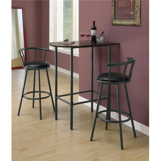 Pemberly Row Martini Entertainment Home Bar in Black 