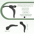 thumbnail image 2 of Grapas de silicona para gafas Uxcell, soporte para gafas, ganchos antideslizantes de ancla negro/transparente, 2 of 7