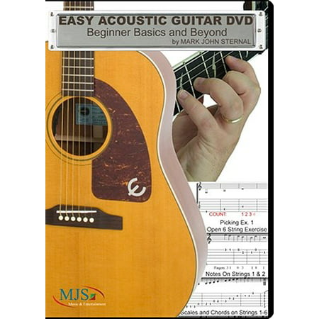 MJS Music Publications Easy Acoustic Guitar DVD: Beginner Basics and (Best New Acoustic Music)