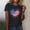 Black, variant on American Flag Shirts for Women: 4th of July T Shirt Funny USA Print Tees Patriotic Casual Short Sleeve Tops