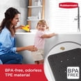 thumbnail image 4 of Rubbermaid Soft Foam Tub Mat, Non-Slip Bath Mat with Quick-Drain Holes, BPA-Free TPE, 35.88" x 17", Black, 4 of 11