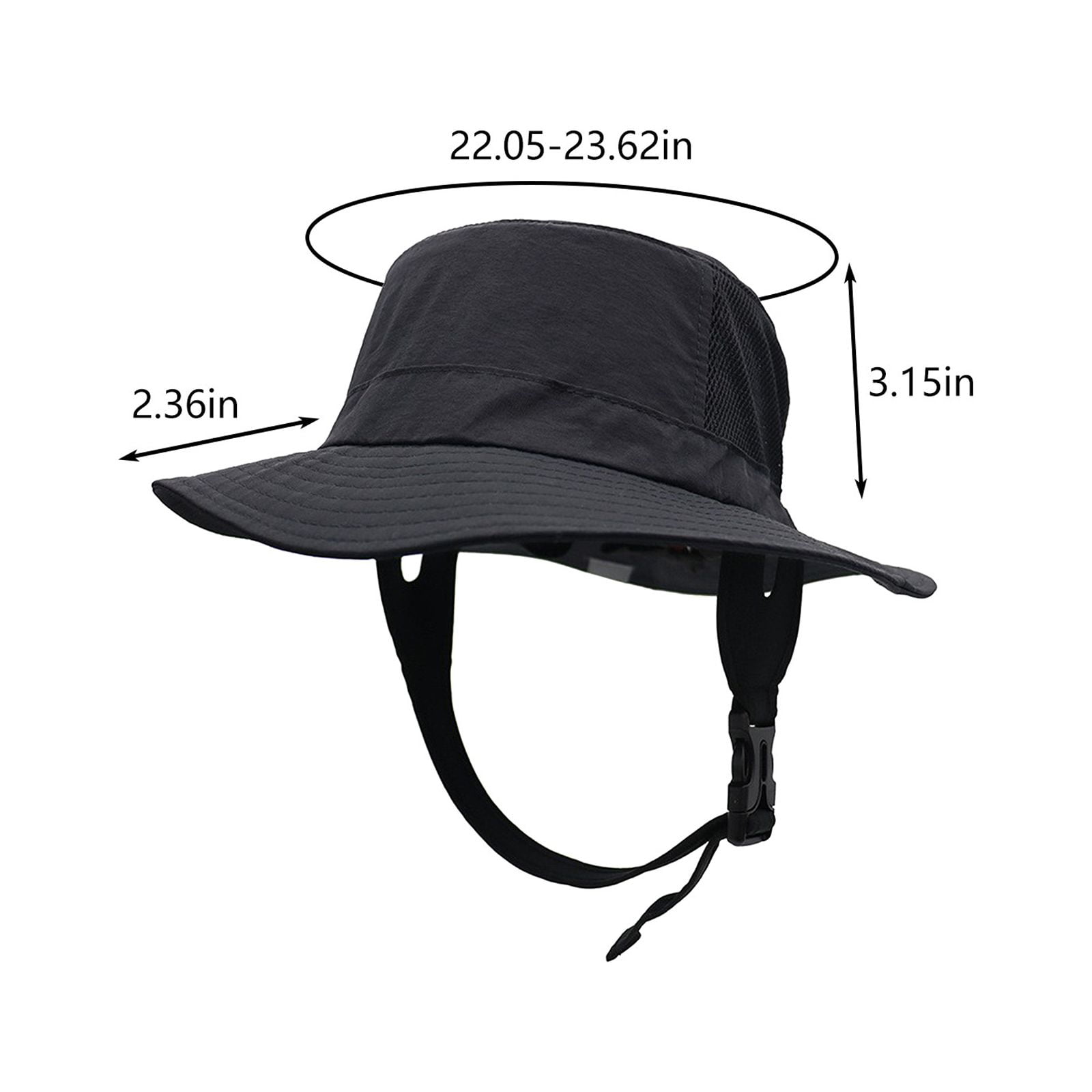 Matoen Summer Bucket Rain Hat with Chin Strap Quick Dry 
