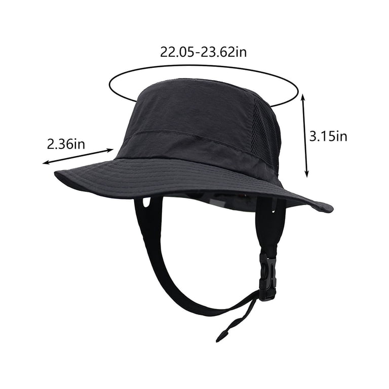 UPF 40+ Sun Bucket Hat with Chin Strap, Hiking Travel Packable Amazon.com: woogwin Waterproof Bucket Rain Hat with Chin  main image 3