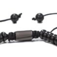 thumbnail image 4 of Pulsera de cuentas negras, pulsera de cuentas para hombre, pulsera de piedras negras ajustables, pulsera de piedras, materiales ecológicos Jadeshay A, 4 of 8