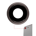 thumbnail image 2 of Replacement Back Camera Lens With Bracket & Bezel Compatible For iPhone 8 / SE (2020) / SE (2022) (Space Gray) (10 Pack), 2 of 2