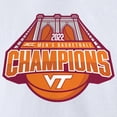 thumbnail image 4 of Men's Fanatics White Virginia Tech Hokies 2022 ACC Men's Basketball Conference Tournament Champions T-Shirt, 4 of 4