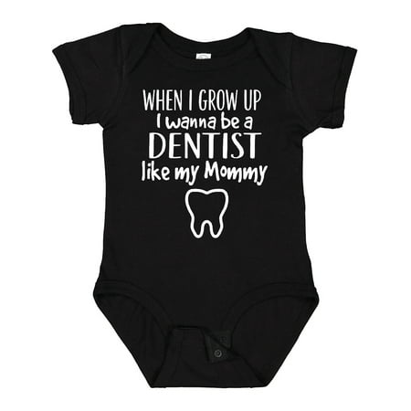 

Inktastic Future Dentist Like Mommy Gift Baby Boy or Baby Girl Bodysuit