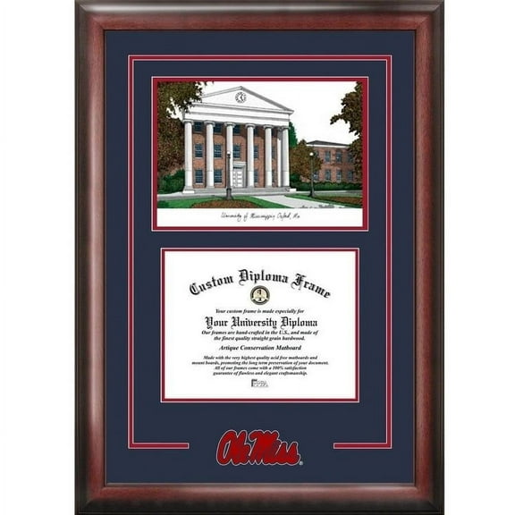 Mississippi Rebels 9" x 12" Spirit Graduate Diploma Frame