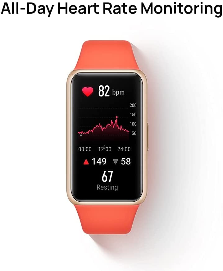 HUAWEI Band 6 Fitness Activity Tracker- All-day SpO2 oxygen level monitor,  2-Week battery , Fast charge smart watch, Heart rate monitor, Sleep  tracking health watch, 1.47Inch FullView Display | Walmart Canada