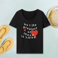 thumbnail image 1 of Camiseta para mujer, camisetas de verano, ropa sencilla, camiseta con cuello redondo para viaje, trabajo, uso diario S, 1 of 10