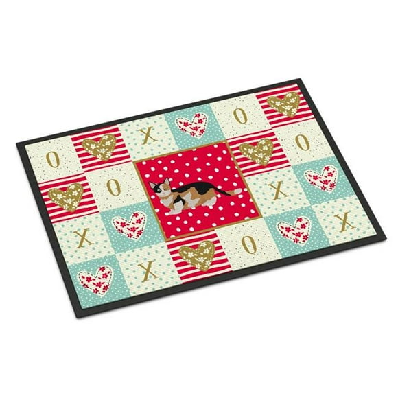 Carolines Treasures CK5650MAT 18 x 27 in. Munchkin Cat Love Indoor or Outdoor Mat