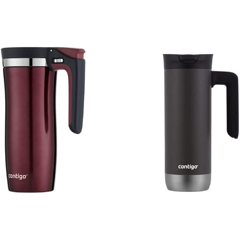 Handled AUTOSEAL® Stainless Steel Travel Mug with Easy-Clean Lid