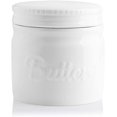 thumbnail image 1 of SWEEJAR Porcelain Butter Keeper Crock, French Butter Dish with Water Line, Ceramic Butter Container for soft butter (White), 1 of 6