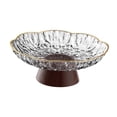 thumbnail image 2 of Bandeja decorativa con pedestal para almacenamiento, bandeja de regalo familiar, encimera de cocina, fruta Claro, 2 of 9
