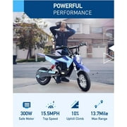 Hiboy DK1 36V Electric Dirt Bike,300W Electric Motorcycle - Up to 15.5MPH & 13.7 Miles Long-Range,3-Speed Modes Motorcycle Red
