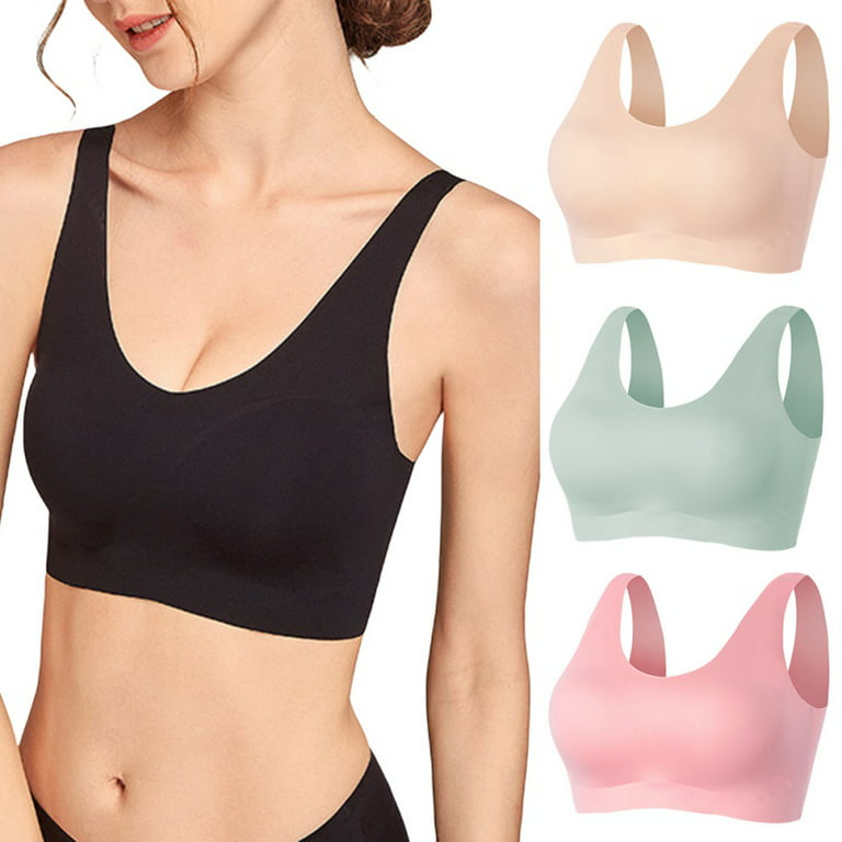 Women Comfortable Bras, Seamless Wire Free Everyday Bras, Soft and Light  Basic Bras for Women