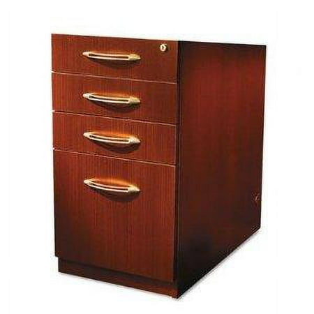 Mayline APBBF26LMA Aberdeen Series Pencil-Box-Box-File Desk Pedestal - Maple - 22.5 x 15.25 x 26.5 in.