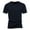 Navy, variant on Mens Deep V Neck Short Sleeved T Shirt Cotton Elastic Bottoming Shirt Small Stand Up Collar In Summer