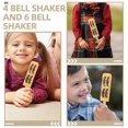 thumbnail image 2 of 2 Pcs Clochettes pour Enfants Instruments de Musique avec Poignée Rectangulaire en Bois 9.9X1.6X1.4in, 2 of 8
