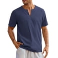 thumbnail image 1 of adviicd T-Shirts pour Hommes, T-Shirt d'Été Décontracté à Imprimé Graphique, Col Rond, Manches Courtes, Marine, TG, 1 of 5