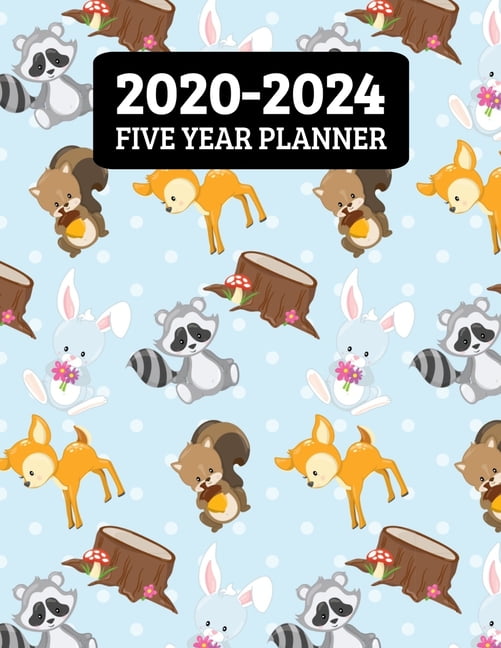 2020-2024 Five Year Planner: Monthly Planner - 60 Month Calendar