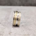 thumbnail image 5 of Plain Spinner Band, Meditation Ring, 925 Sterling Silver Ring, Spinning Hammer Ring, Two Tone Ring, Fidget Ring, Handmade Jewelry, Christmas Oxidized, Womans Band Ring, Anxiety Ring, Mans Band Gifts, 5 of 6