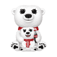 thumbnail image 1 of Funko Pop! Ad Icons: Coca-Cola - Coca-Cola Polar Bear with Cub Vinyl Figure, 1 of 3