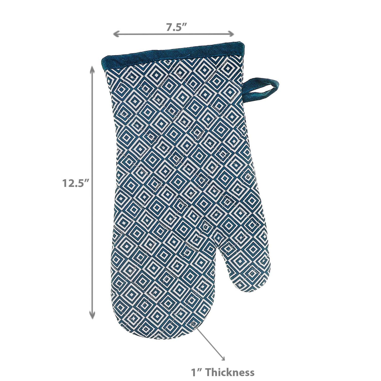 Cotton Oven Mitt Geometric - Set of 2