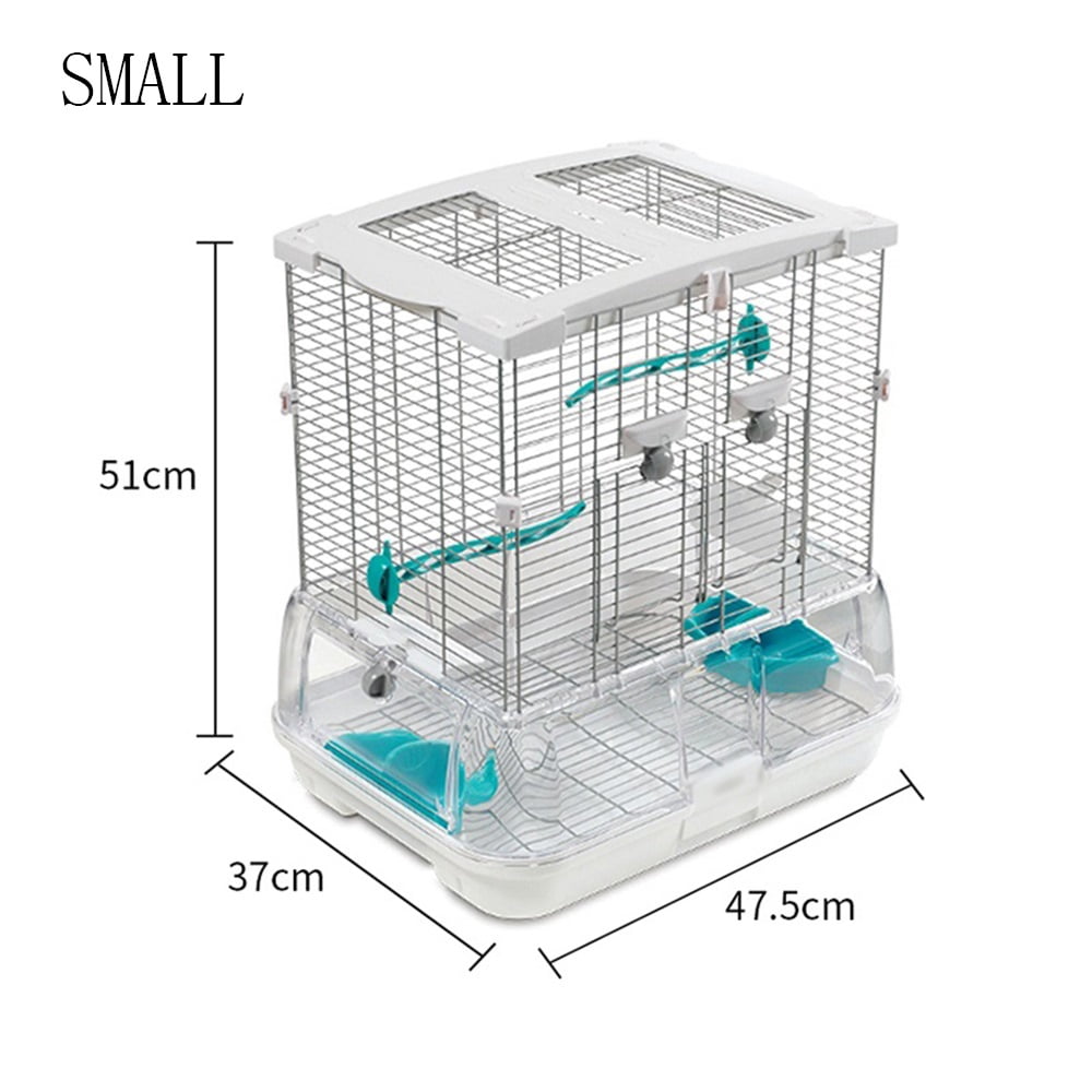 Bird Cage Made of Acrylic Wire Parrot Cage Large Size Deep Base Easy to Clean