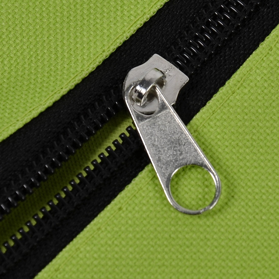 Unique Bargains Polyester Handy Foldable Bag Wheel Cart Shopping Trolley Green