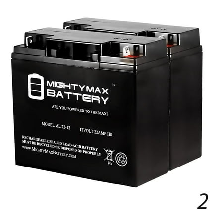 12V 22AH Battery for Diehard Platinum 1150 Jump Start - 2 Pack