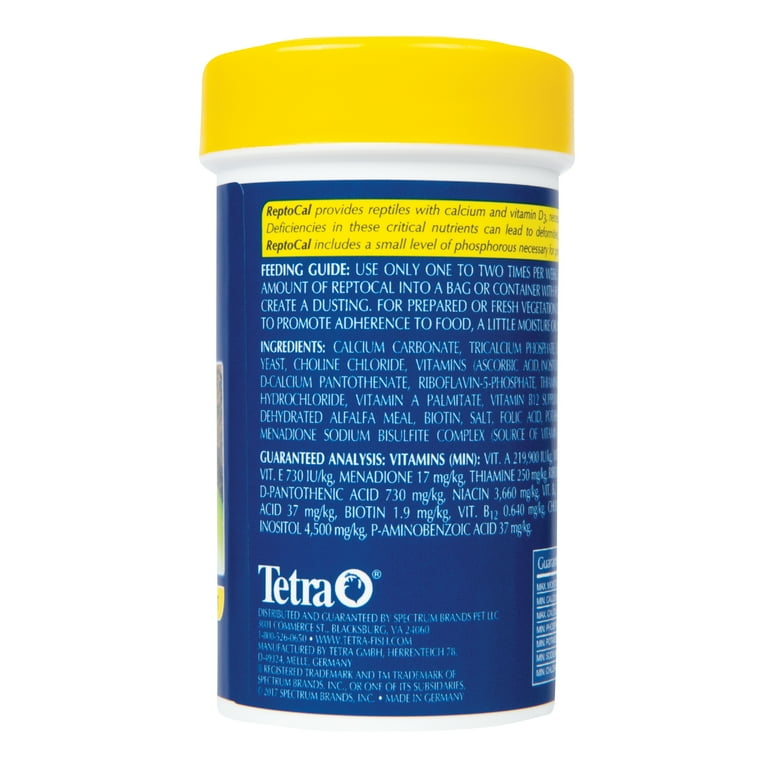TetraFauna Reptocal Powdered Nutritional Supplement For All Reptiles