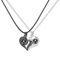 thumbnail image 1 of Collar para mujer, Joyas para mujer, Joyas para mujer Collar magnético de atracción para parejas con proyección de costura de corazón en 100 idiomas. Te regalo un collar., 1 of 3