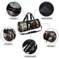 thumbnail image 2 of Columbus Day Travel Tote, Yoga Bag, Dance Bag, Luggage Bag - Sports Bag, Size 17.7 Inches. Interior Zipper Pocket. Large Capacity, 2 of 6