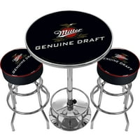 Trademark Gameroom Ultimate Miller Genuine Draft Pub Table and Stools Combo by Overstock