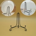 thumbnail image 5 of Iron Easel Classic Display Stand Bowl Plate Art Picture Photo Frame Home Storage And Organization For Kitchen Plates, 5 of 9