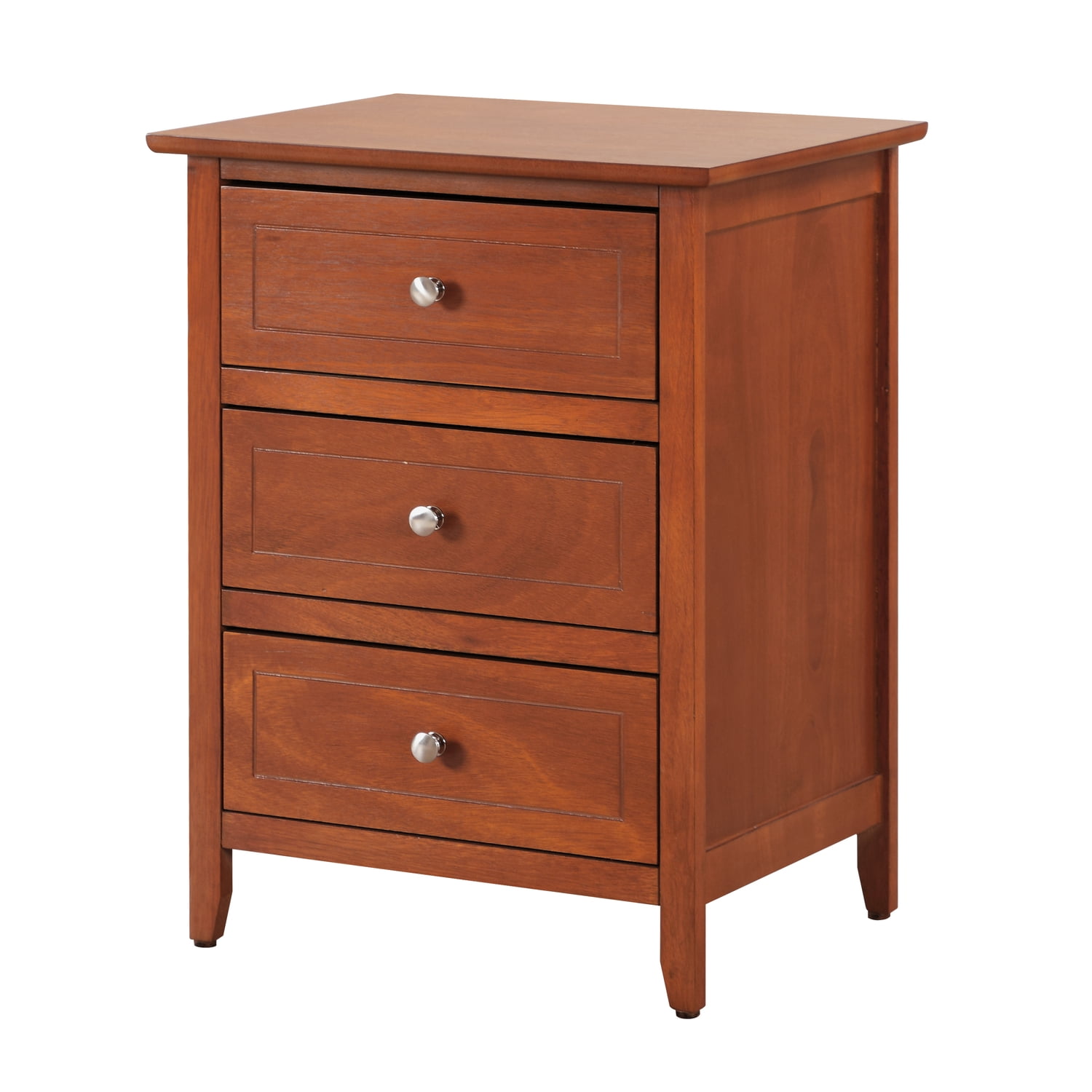 Glory Furniture Daniel 3 Drawer Nightstand in Oak