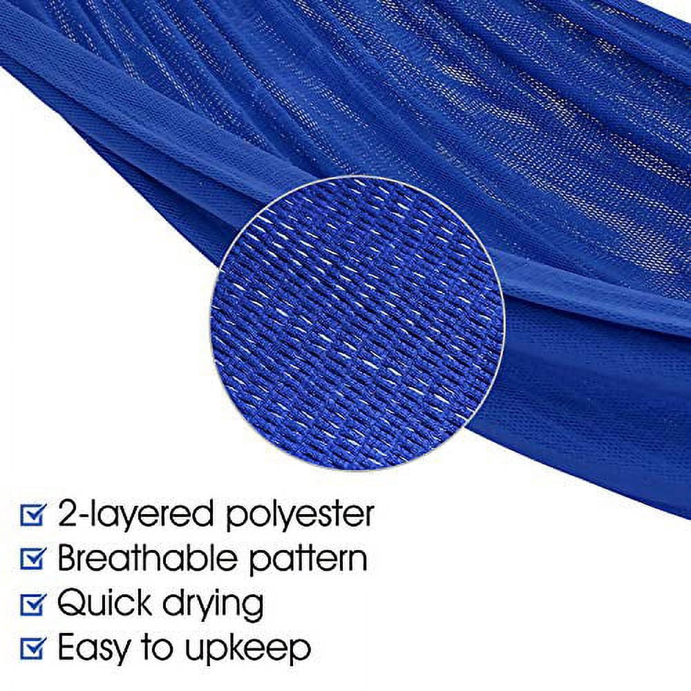 Tranquillo Portable Polyester Hammock Net – Carry Bag Included,  Blue