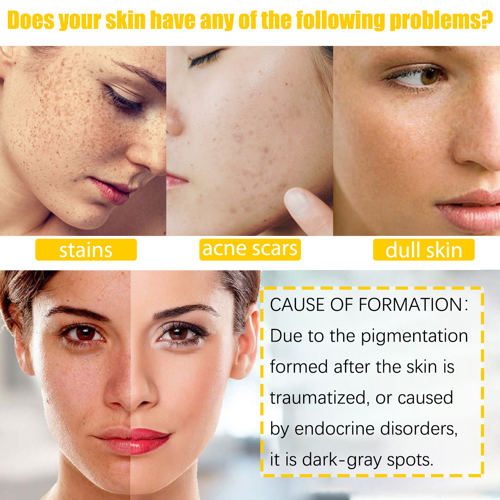 QWANG Facial Care . Skin Face For Dark Spots, Wrinkles, Skin Discoloration，Moisturize The Skin