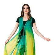 Women's Hand Painted Worship Tie Front Long Tunic