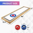 GSE Games & Sports Expert 2in1 Solid Wood Mini Shuffleboard and
