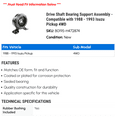 thumbnail image 2 of Drive Shaft Bearing Support Assembly - Compatible with 1988 - 1993 Isuzu Pickup 4WD 1989 1990 1991 1992, 2 of 2